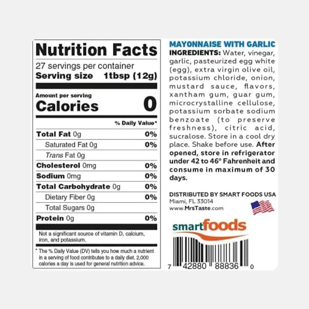 MRS TASTE Zero-Calorie Mayonnaise - 355g 5