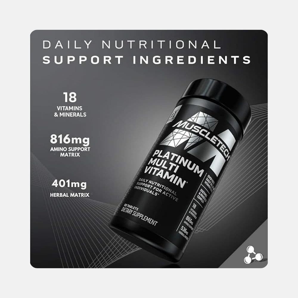 MuscleTech Platinum Multivitamin Tablets - 90 Count 3