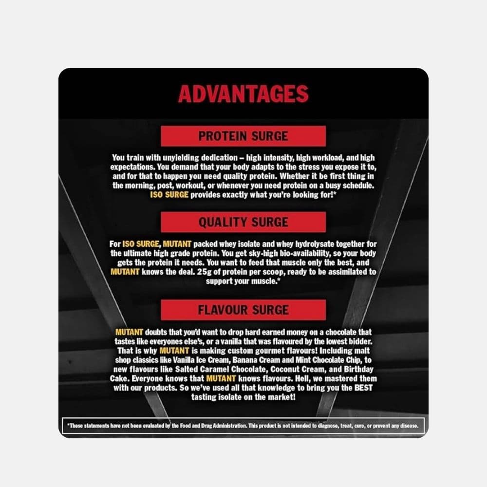 Mutant ISO Surge Whey Protein Isolate (2.27 kg) 5
