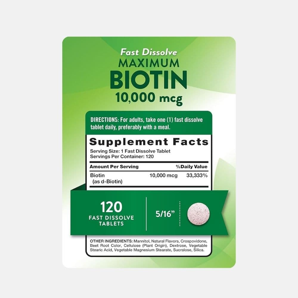 Nature’s Truth Biotin 10,000 mcg for Healthy Hair 5