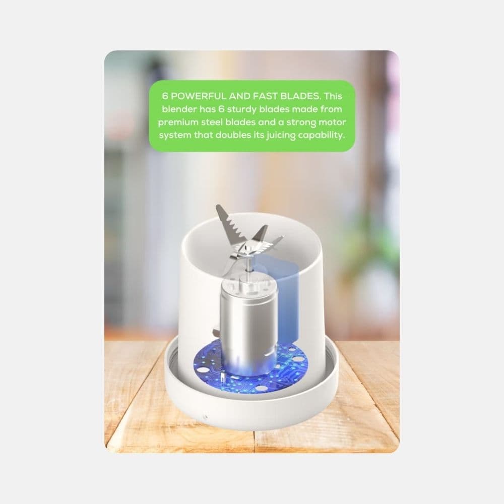 QUTEK Compact Fruit Blender FreshBlend 500 ml 4