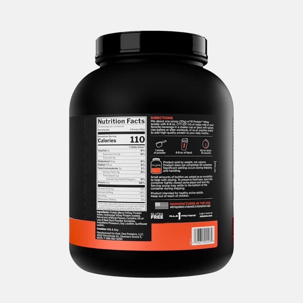 R1 Whey Isolate Protein Powder - 2.27 kg 2