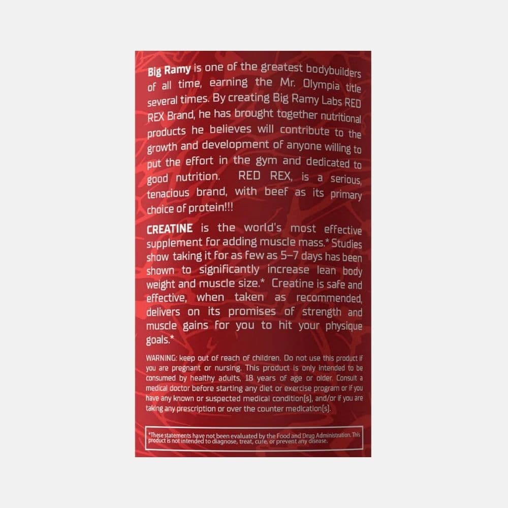 Red Rex Micronized Creatine Monohydrate Powder 300g 4