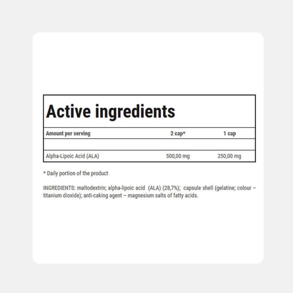 Trec ALA 250 - Alpha-Lipoic Acid Supplement for Wellness 2