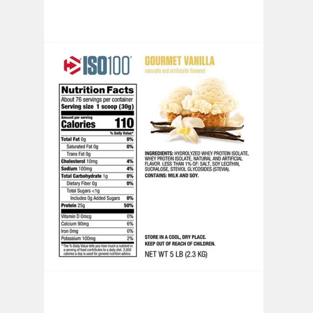 Dymatize ISO100 Hydrolyzed Whey Protein Isolate 5 lb 3