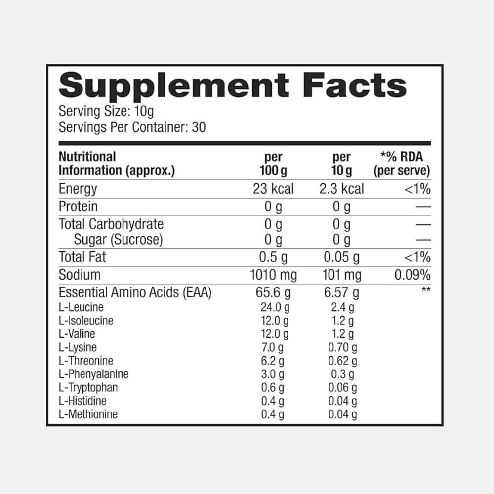 Labrada EAA Power Blue Razzberry 300g - Vegan Amino Acids 5