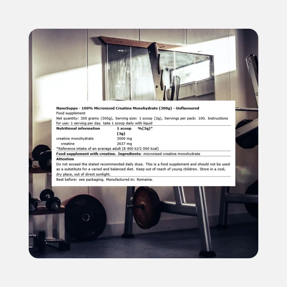Nano Supps Creatine Monohydrate Capsules - 100 Count 2