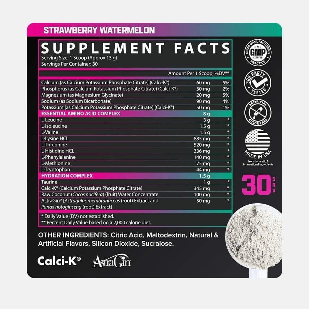 Nutrex EAA+ Hydration Powder - Essential Amino Acids & Electrolytes 2