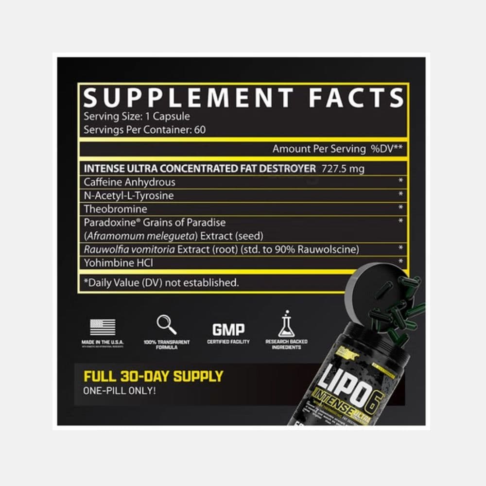 Lipo-6 Black UC Capsules - 60 Count for Daily Support 4