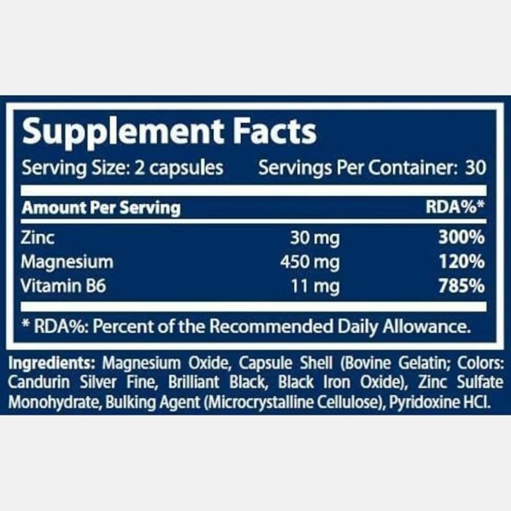 Scitec Nutrition ZMB6 - Zinc, Magnesium & Vitamin B6 Capsules (60 Count) 2