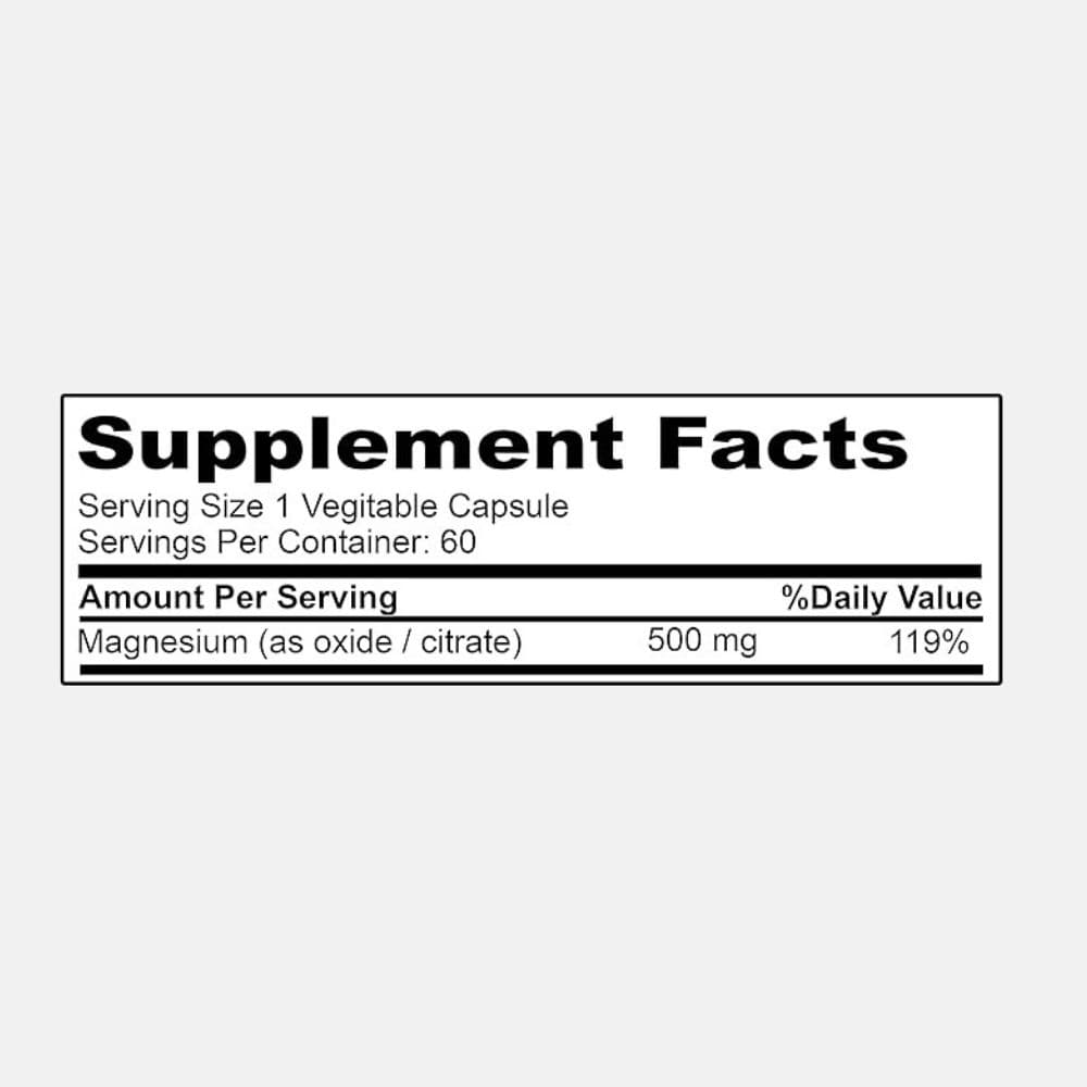Trust Magnesium Capsules - 500 mg Supplement 5