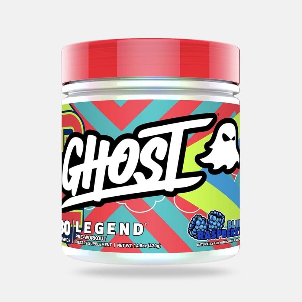 GHOST Legend Pre-Workout Powder - Blue Raspberry Flavor