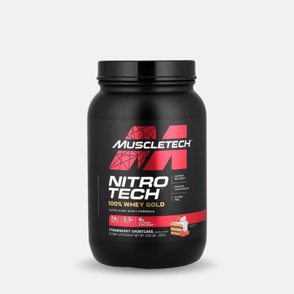Muscletech Nitro-Tech Whey Gold Protein Powder - Strawberry Shortcake (2 lb)